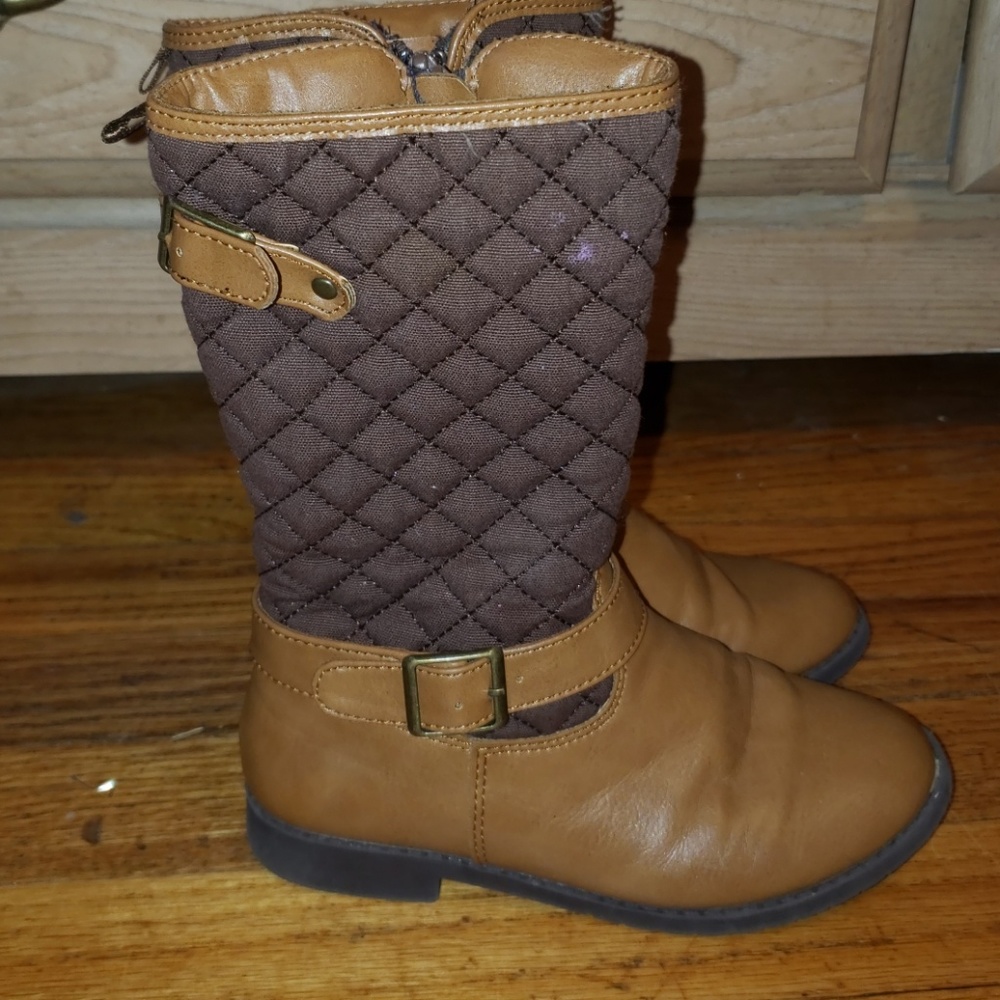 Toddler Girls Tan Riding Boots
